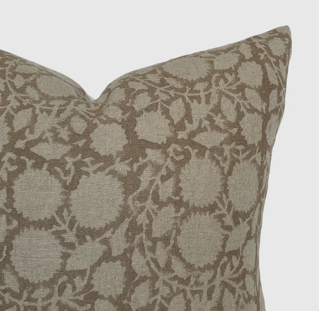 Bowen | Soft Brown/ Grey Blockprint Cover
