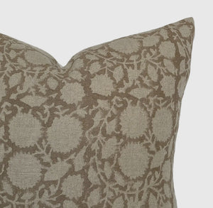 Bowen | Soft Brown/ Grey Blockprint Cover